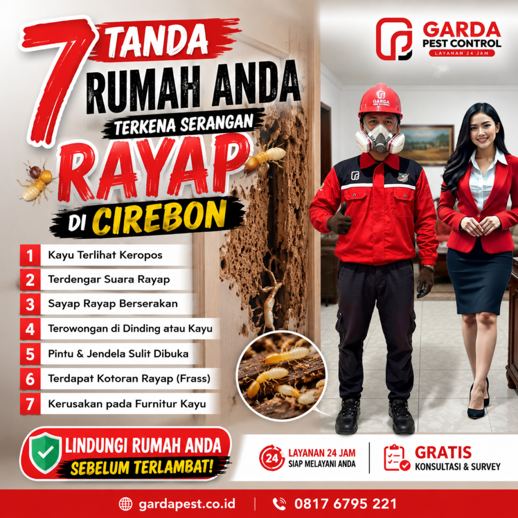7 Tanda Rumah Anda Terkena Serangan Rayap di Cirebon