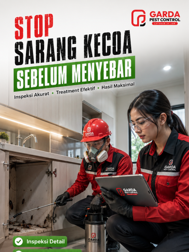 Jasa Semprot Kecoa Bergaransi dengan Penanganan Tuntas