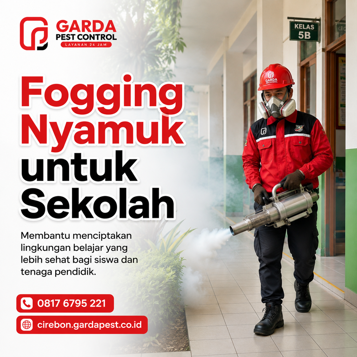 Jasa Pembasmi Nyamuk di Cirebon Sistem Fogging Pengembunan