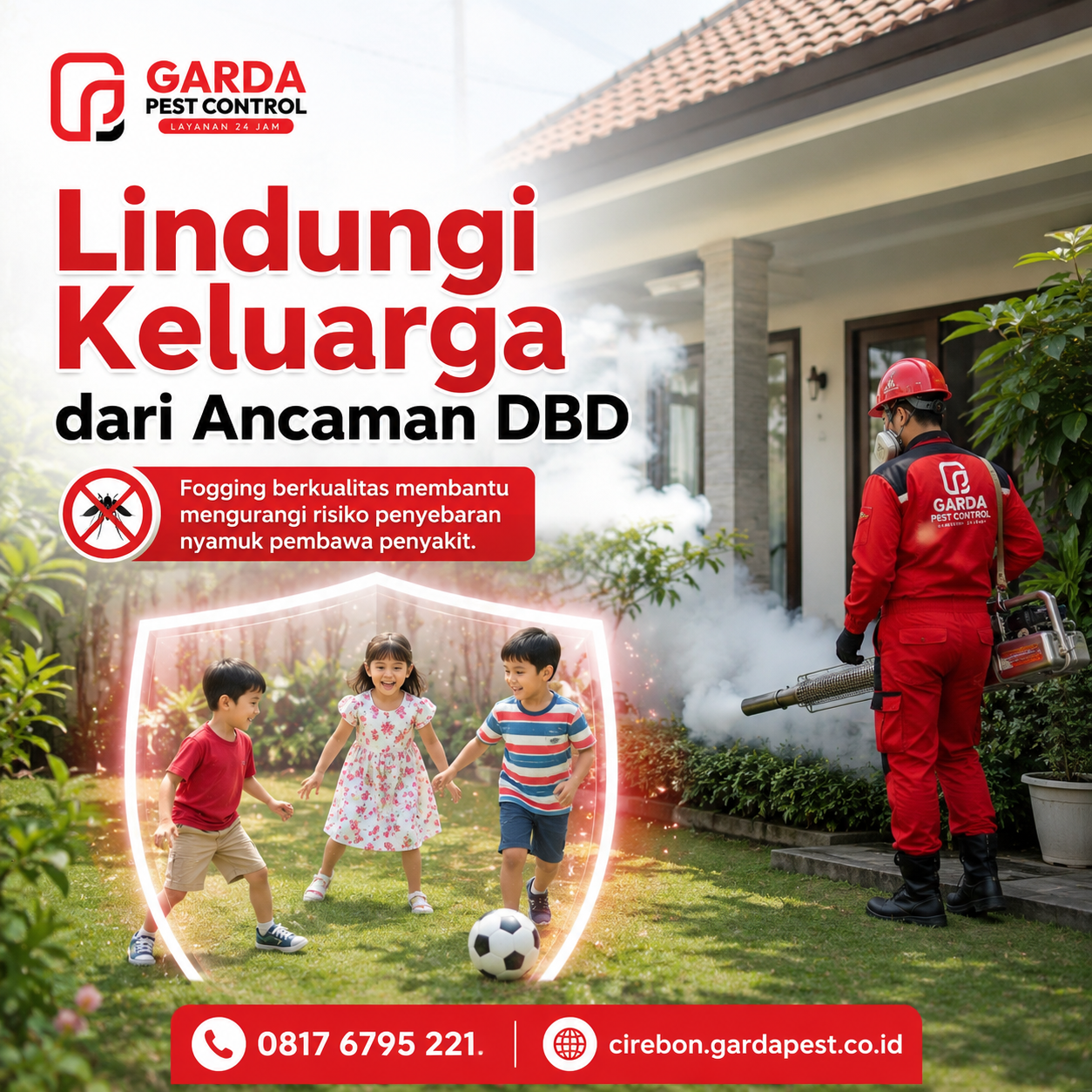 Jasa Pembasmi Nyamuk di Cirebon Sistem Fogging Pengembunan