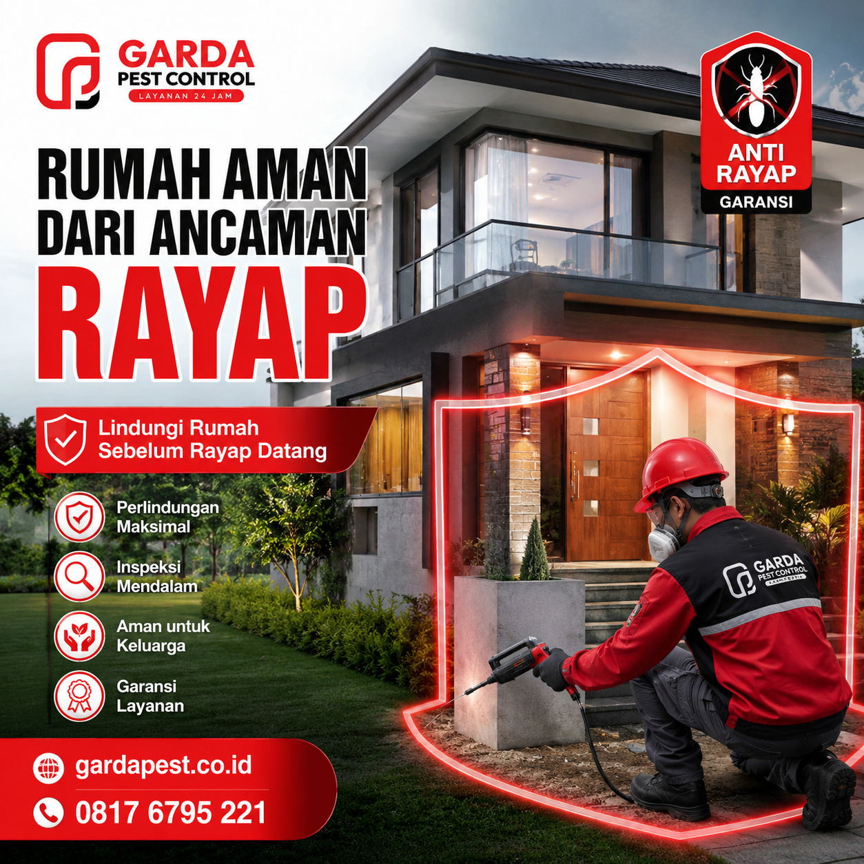 Jasa Anti Rayap Bangunan Komersial Cirebon untuk Perlindungan Tempat Usaha