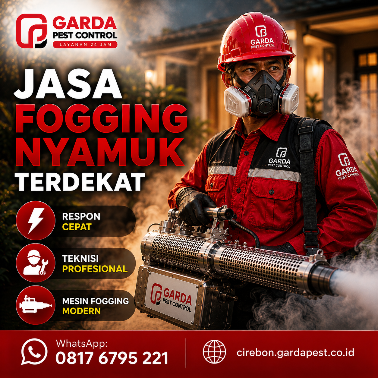 Biaya Jasa Fogging Nyamuk per Meter di Cirebon dan Rincian Perhitungan Tarifnya