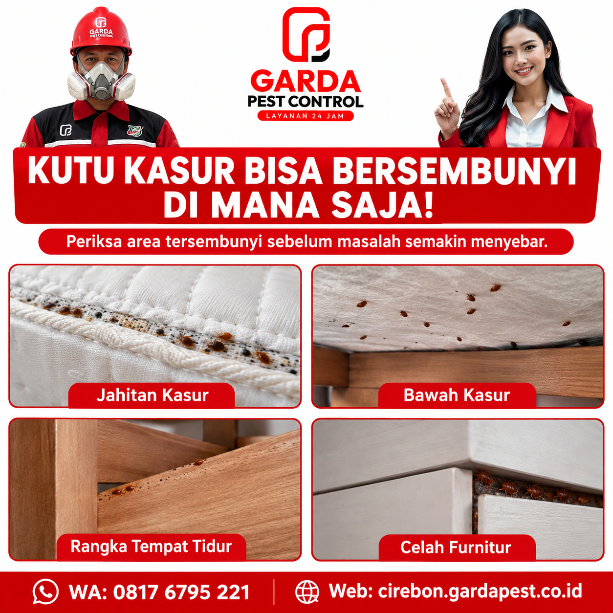 Jasa Pembasmi Kutu Busuk Cirebon: Solusi Tuntas Basmi Kutu Kasur Sampai Sarang