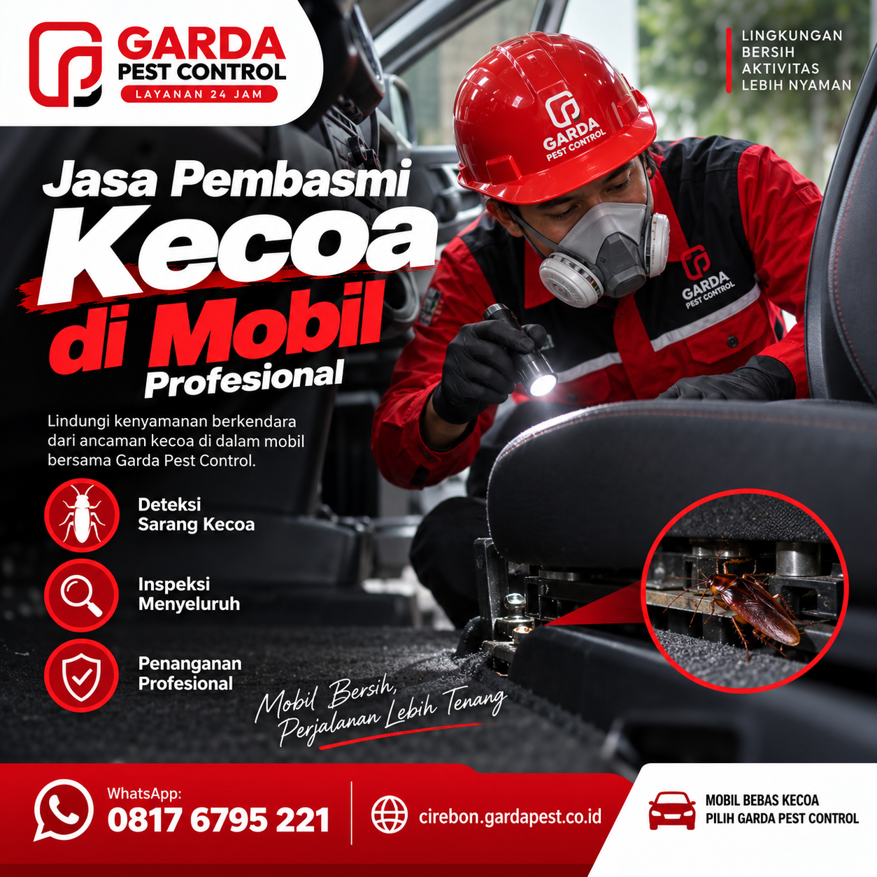 Jasa Fogging Kecoa Mobil: Solusi Cepat Basmi Koloni Hama di Kabin Kendaraan