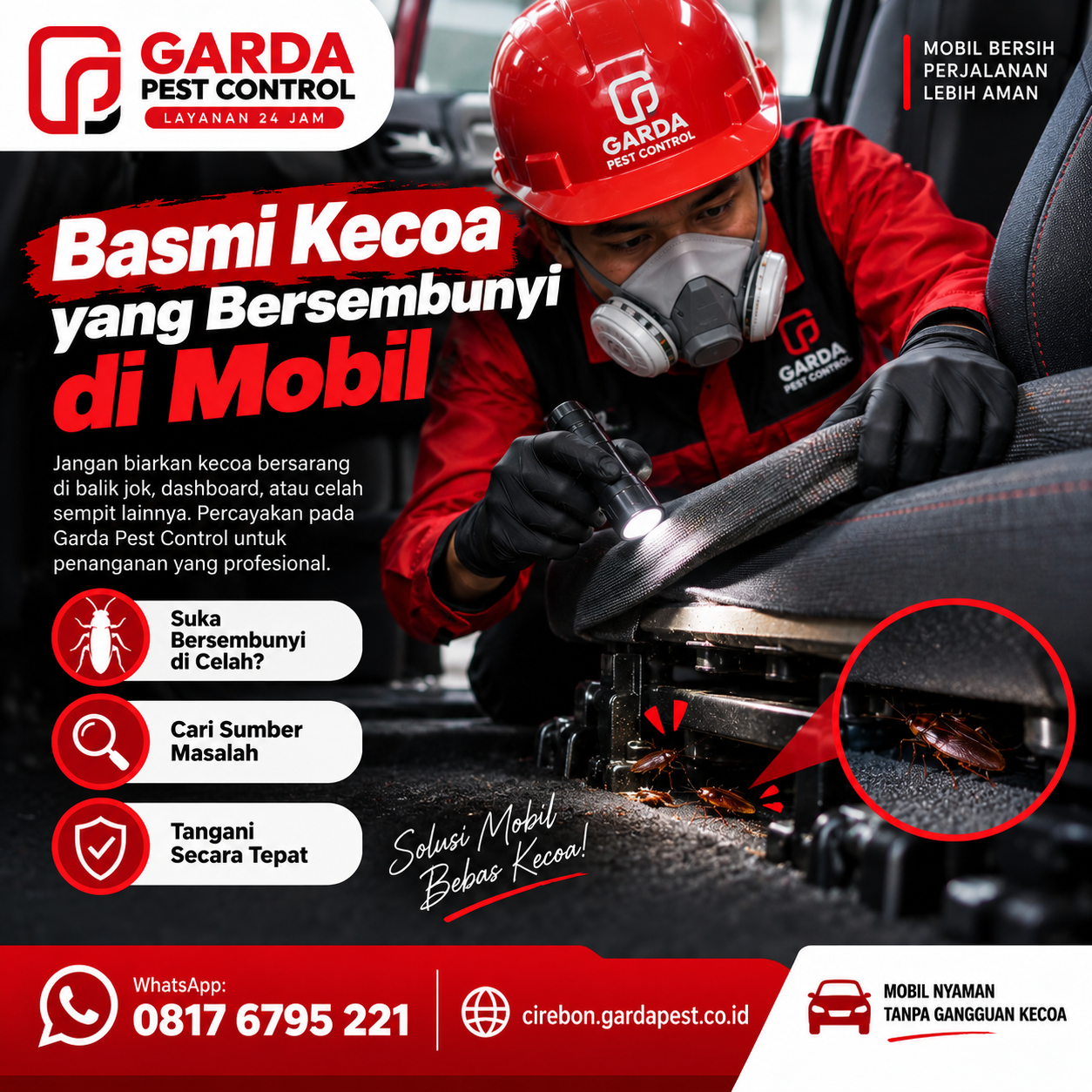 Jasa Fogging Kecoa Mobil: Solusi Cepat Basmi Koloni Hama di Kabin Kendaraan